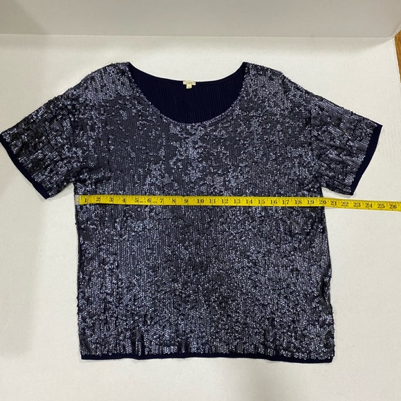 J. Crew Collection Sequin Top - Picture 9 of 11